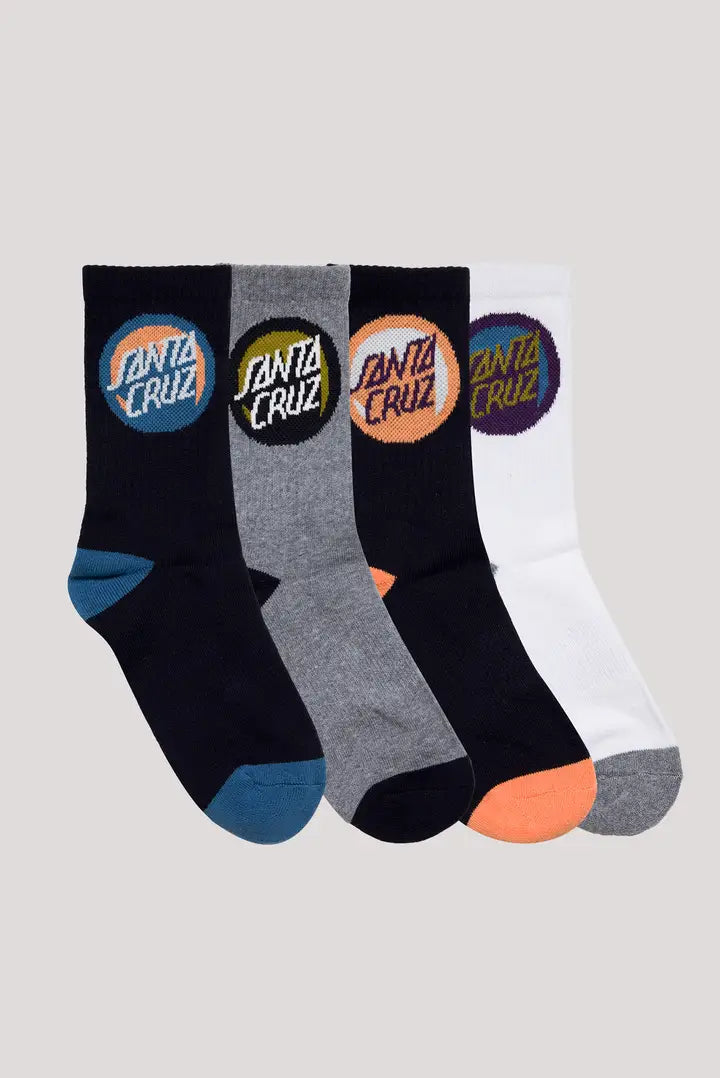 Bold Shadow Dot Sock 4pk
