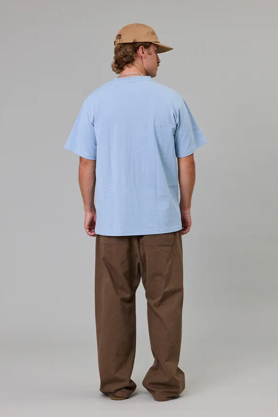 Stamp Sea Tee - Washed Blue