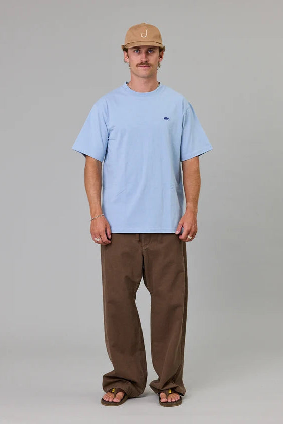 Stamp Sea Tee - Washed Blue