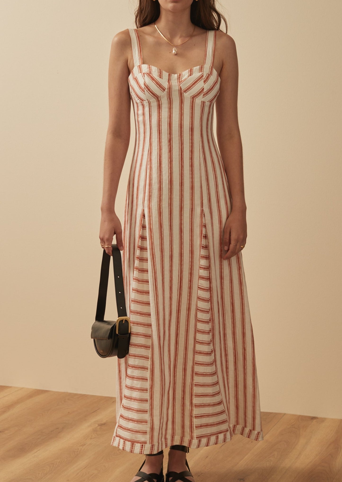 The Dorit Dress - Jeane Stripe