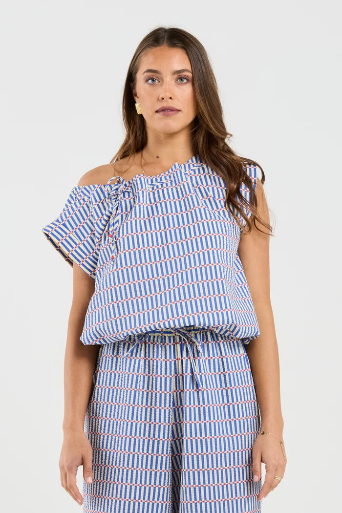 Lustre Top - Carnival Stripe