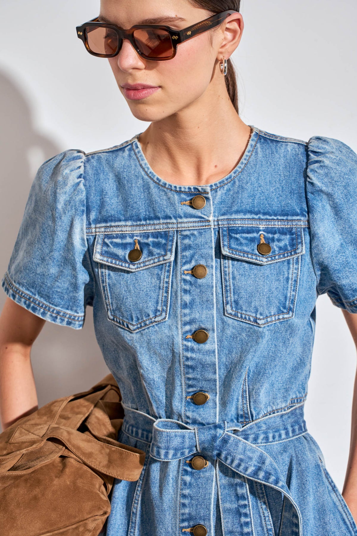 Allude Dress - Mid Denim