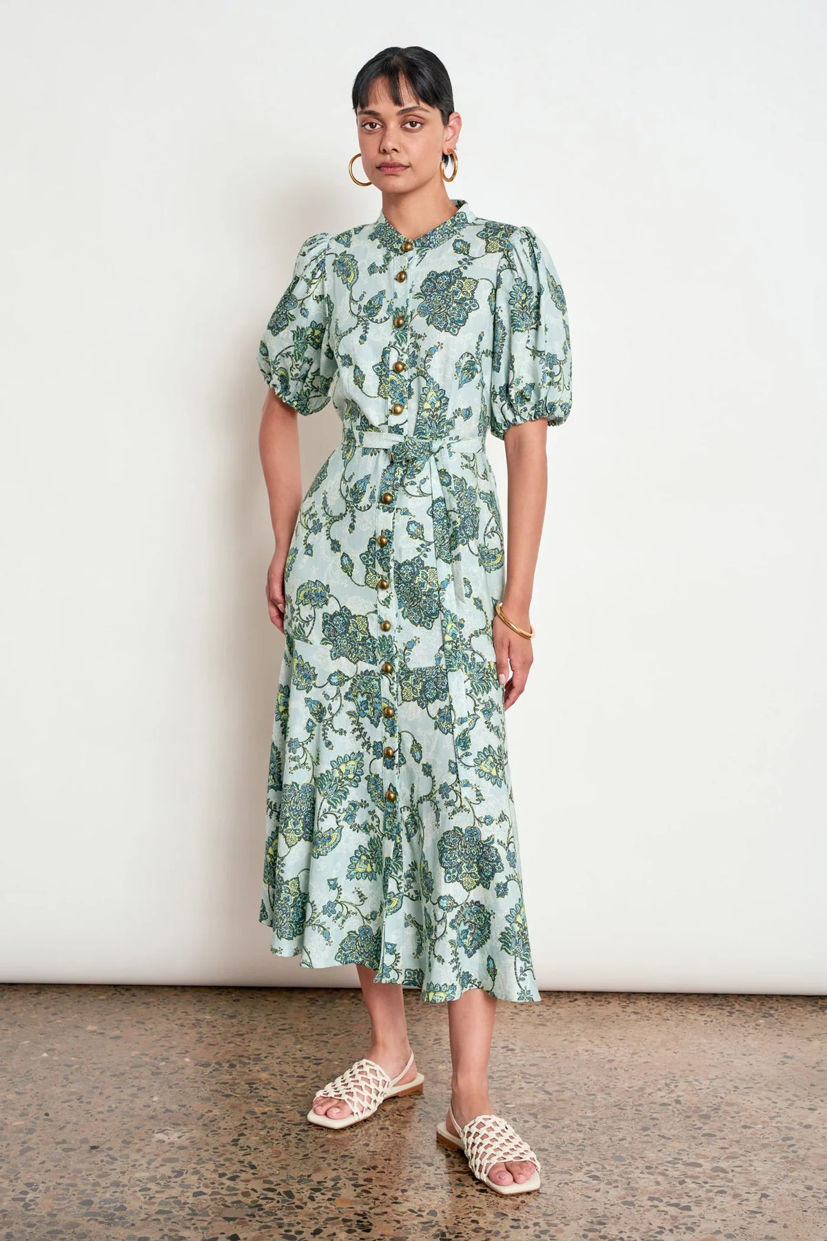 Cascade Dress - Fern Paisley