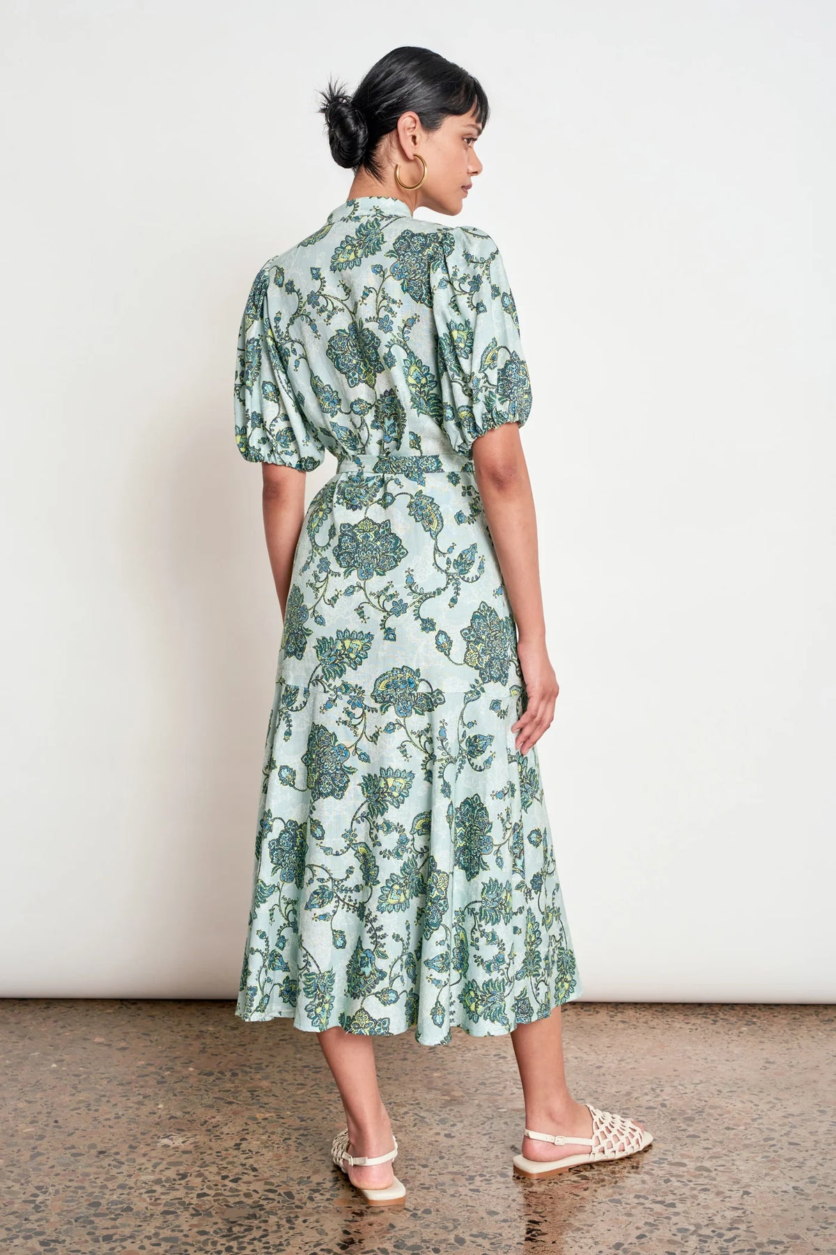 Cascade Dress - Fern Paisley