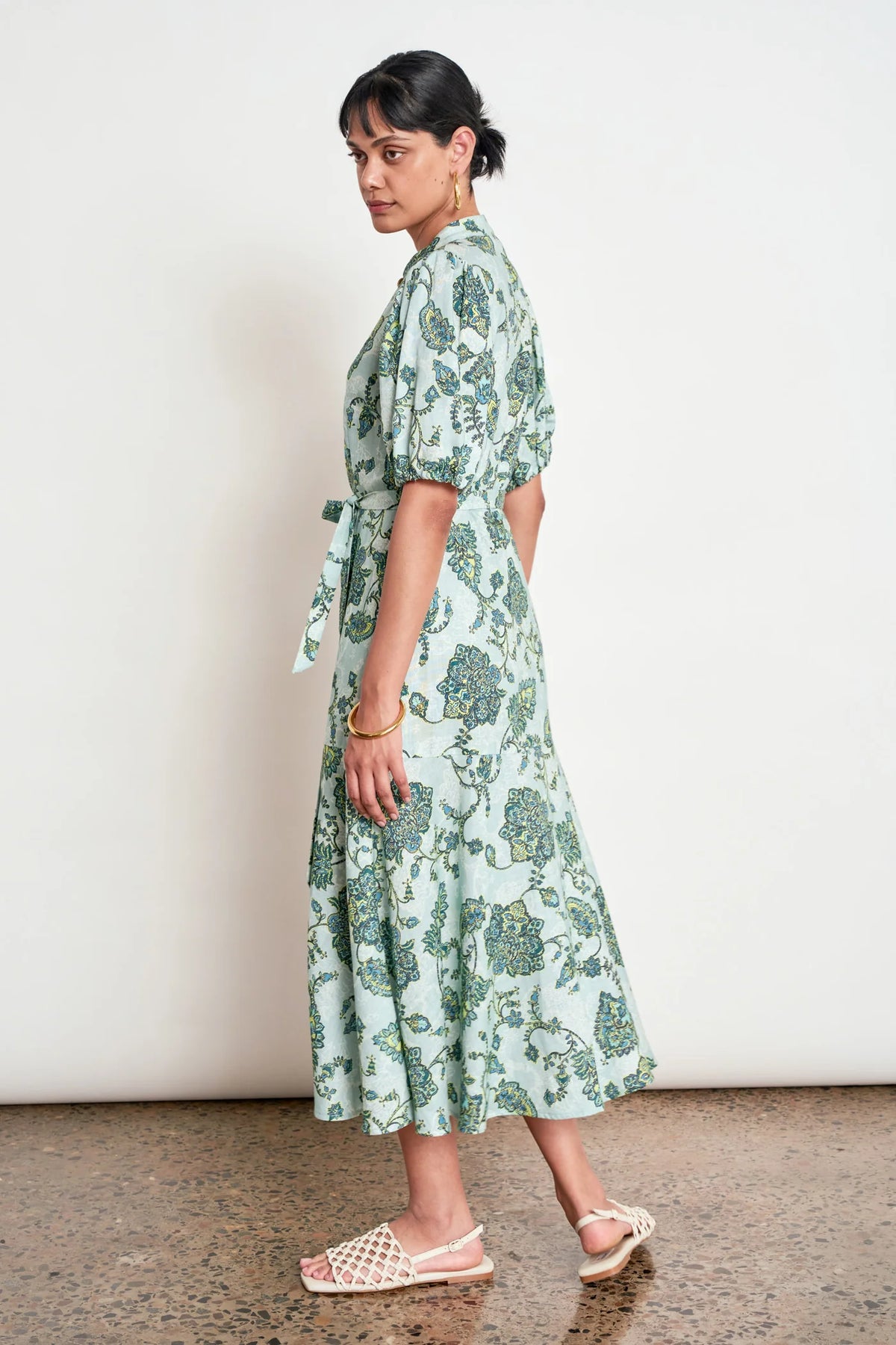 Cascade Dress - Fern Paisley