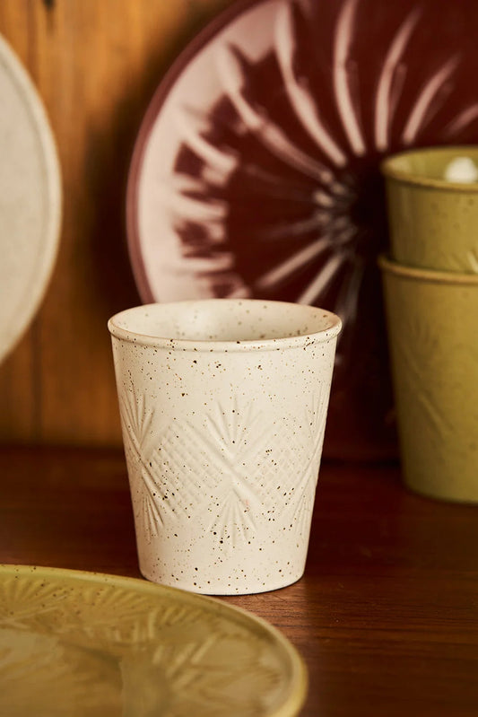 2pc Latte Mug in White Gloss / Hardware Lane