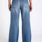 Jackson Mid Waist Wide Leg Denim