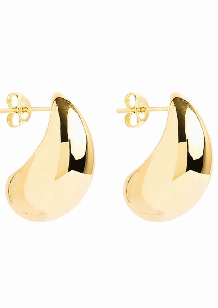 Jumbo Drop Earrings - Gold