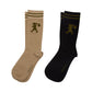 Runaway Socks 2pk - Black/Sesame