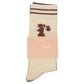 Runaway Socks 2pk - Cream/Mahogany