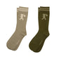 Runaway Socks 2pk Sage/Olive