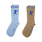 Runaway Socks - Sky Blue/Sesame