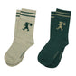Runaway Socks - Dark Green/Sage
