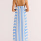 Nimue Midi Dress - Blue Stripe