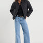 Absolute Black Collared Puffer Jacket