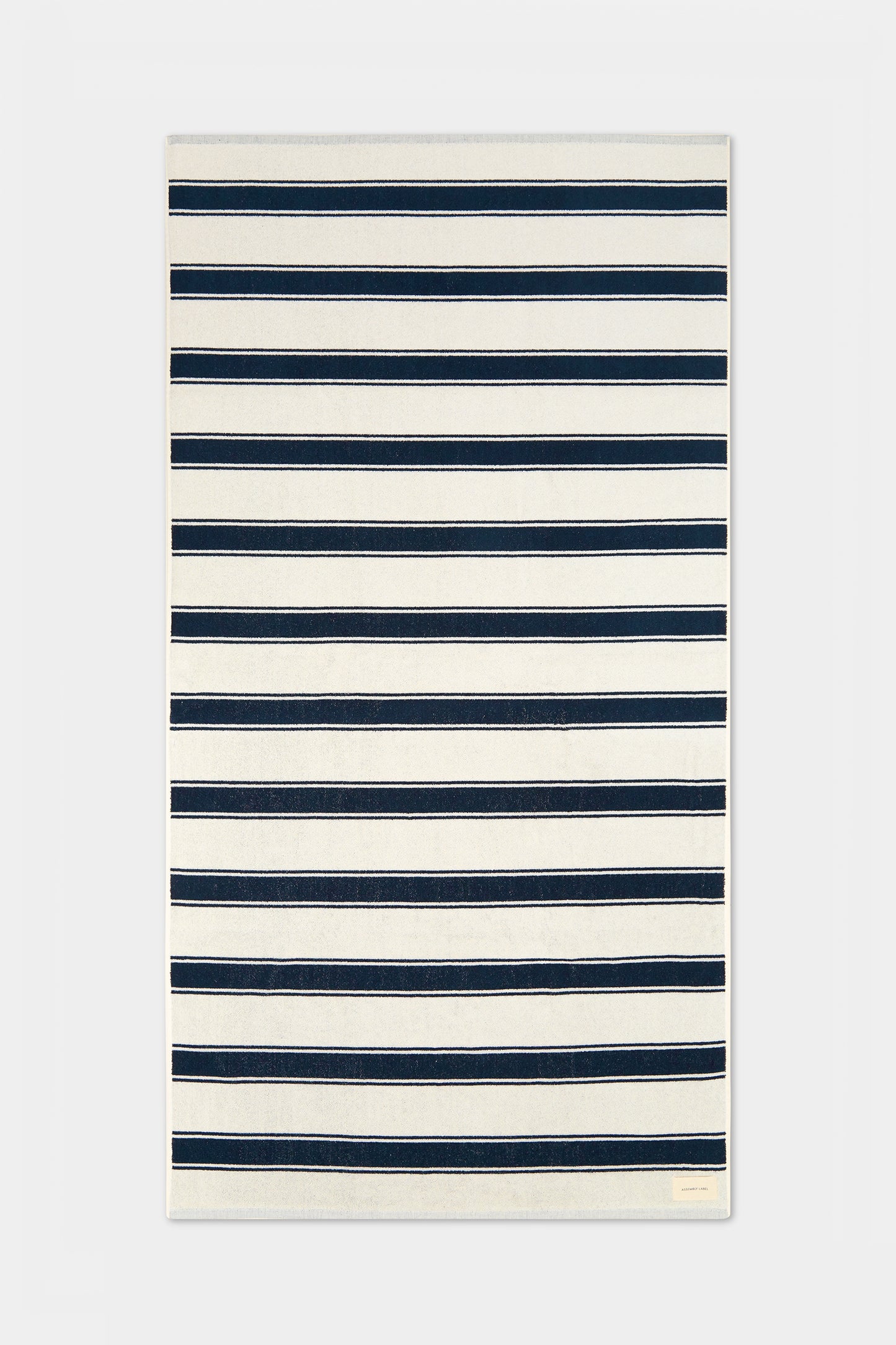 Multi Stripe Towel - Cream/ True Navy