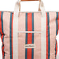 The Cooler Tote Bag - Bistro Dusty Pink Stripe