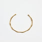 Bamboo Gold Cuff Bangle
