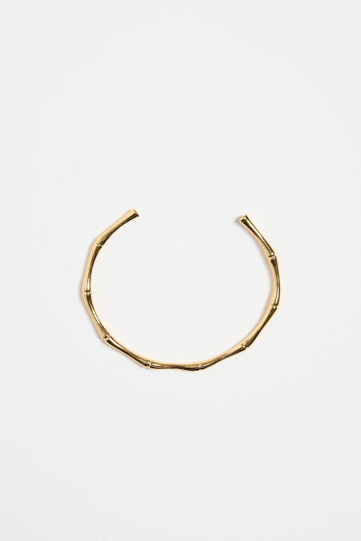 Bamboo Gold Cuff Bangle