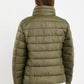 Caption Khaki Slimline Drawcord Puffer Jacket