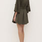 Claire Mini Shirt Dress - Moss