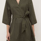 Claire Mini Shirt Dress - Moss