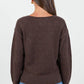Clique Chocolate V Neck Jumper