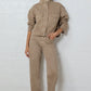 Idolise Taupe Stretch Soft Barrel Jean