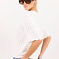 Dainty Ivory Lace Knit Tee