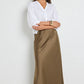 Preserve Bronze Floaty Satin Midi Skirt