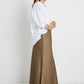 Preserve Bronze Floaty Satin Midi Skirt