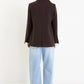 Diploma Dark Choc Two Button Blazer