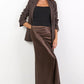 Prodigy Chocolate Satin Bias Cut Maxi Skirt