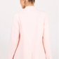 Diploma Soft Pink Linen Two Button Vent Sleeve Blazer
