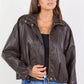 Ensemble Chocolate Faux Leather Jacket