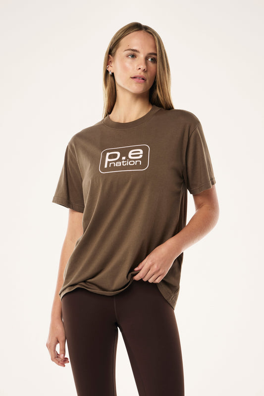 Flux Tee - Walnut