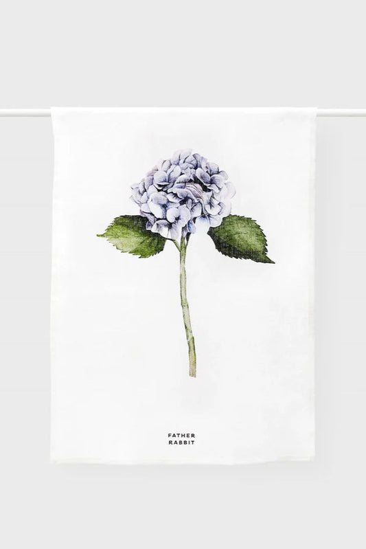 Father Rabbit - Tea Towel - Hydrangea