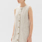 Coralie Mini Dress - Oat Stripe