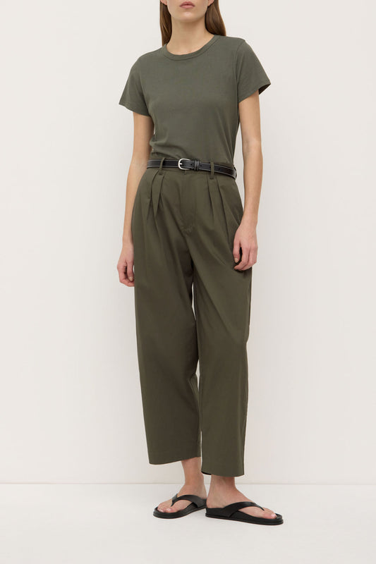 Geno Poplin Pant - Moss