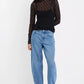 Giving Black Lace Long Sleeve Top