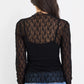Giving Black Lace Long Sleeve Top