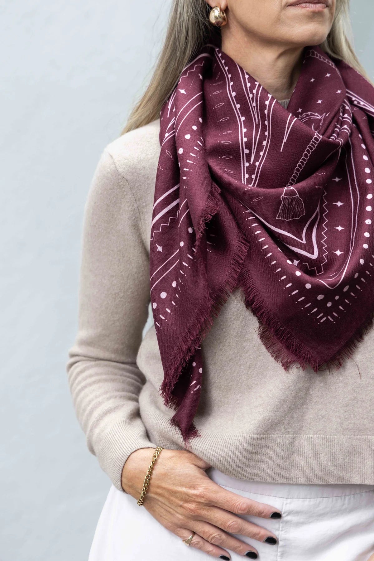 The Handfield Wool Silk Scarf