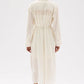 Harper Linen Silk Maxi Shirt Dress - Cream