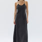 Heather Silk Maxi Dress - Black