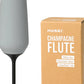 Huski Champagne Flute - Stone Grey