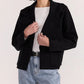 Aidan Crop Coatigan - Black