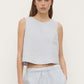 Estelle Linen Top - Cloud
