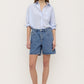 Mid Rise Vintage Denim Short - Dark Stone