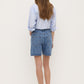 Mid Rise Vintage Denim Short - Dark Stone