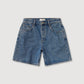 Mid Rise Vintage Denim Short - Dark Stone